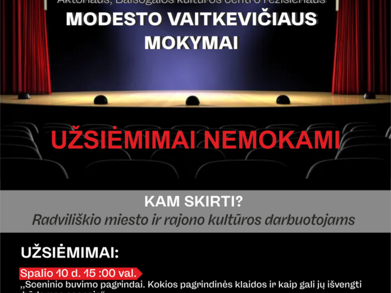 MODESTO VAITKEVIČIAUS MOKYMAI